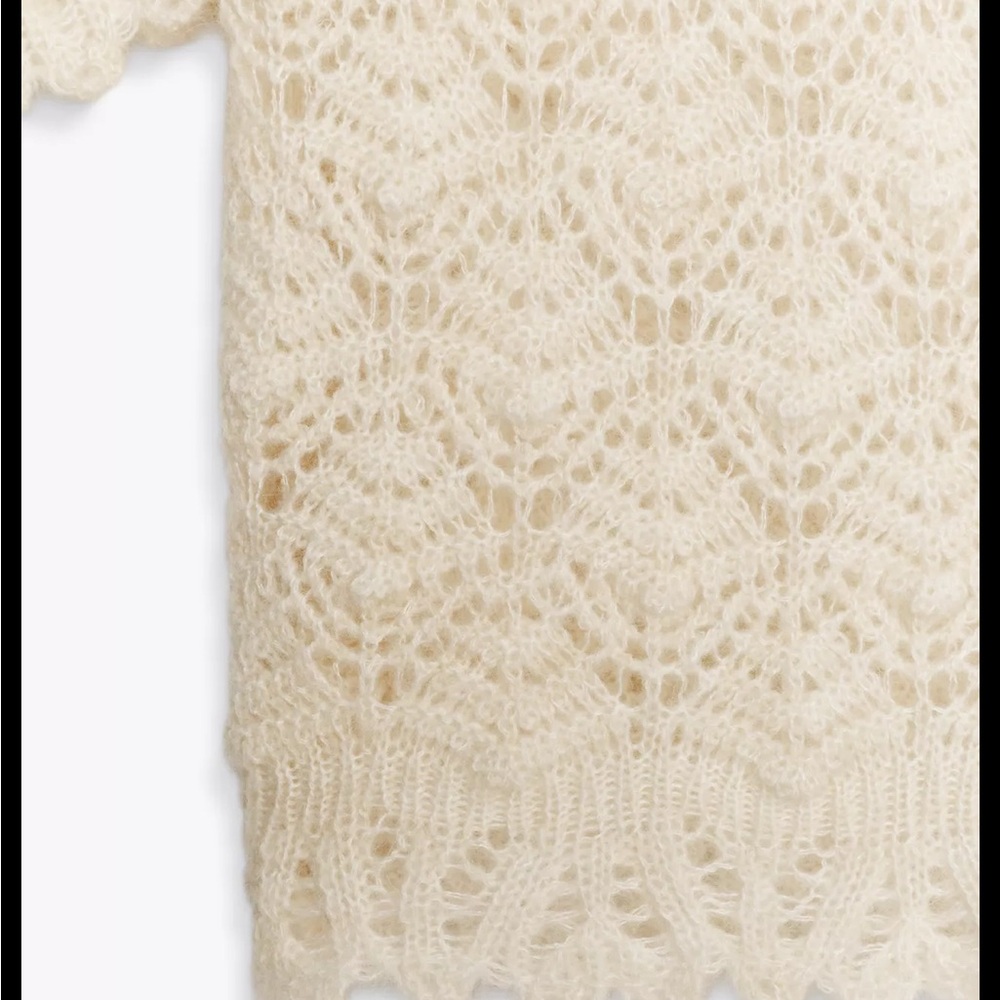 Zara Romantic Rib Knit Sweater - Picture 3 of 4
